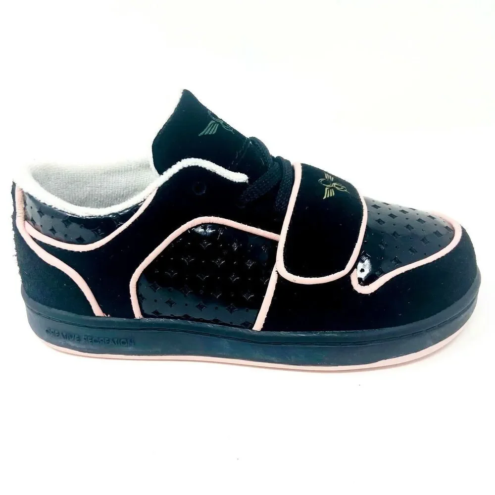 Creative Recreation Cesario Lo Black Baby Pink Toddler Casual Sneakers